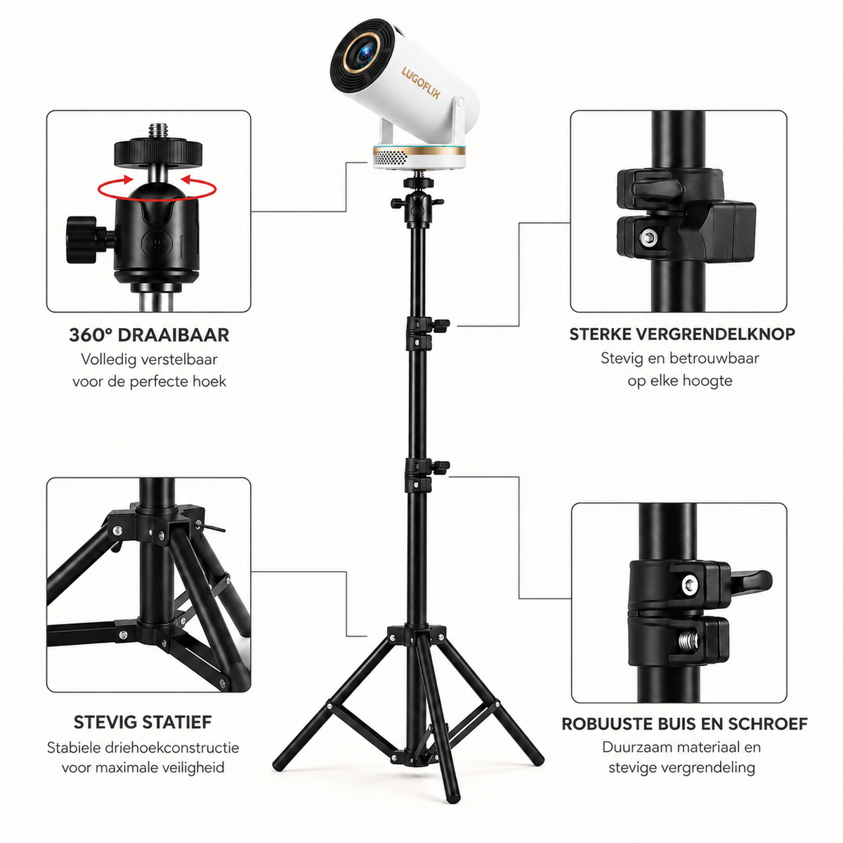 CinePro Statief – Universeel Projector Statief